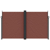 Brown retractable side awning 200x600 cm