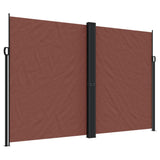 Brown retractable side awning 220x600 cm