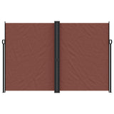 Brown retractable side awning 220x600 cm