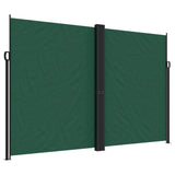 Dark green retractable side awning 220x600 cm