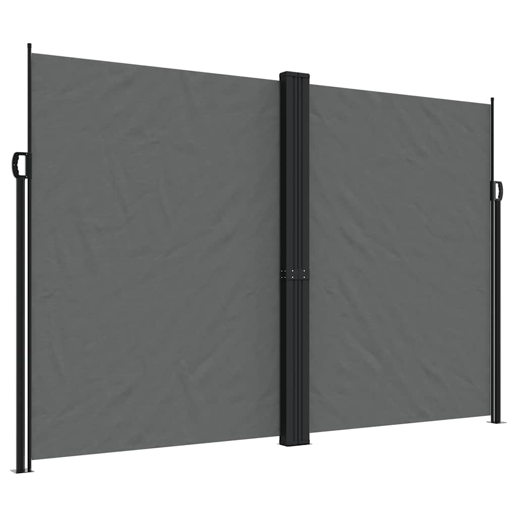 Retractable side awning anthracite 220x1000 cm