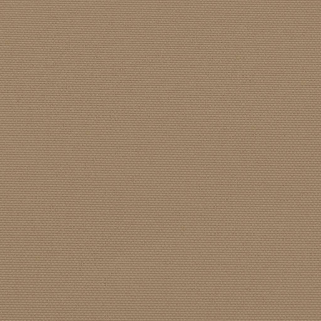 Auvent latéral rétractable taupe 140x1200 cm