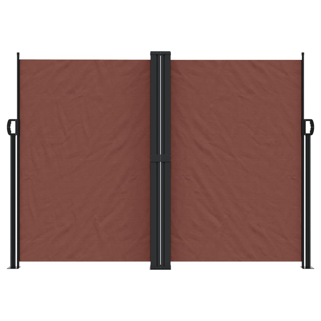 Auvent latéral rétractable Marron 180x1200 cm