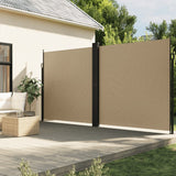 Auvent latéral rétractable beige 200x1200 cm