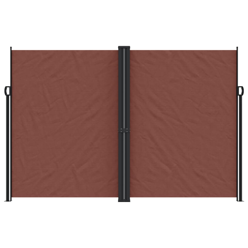 Auvent latéral rétractable Marron 220x1200 cm