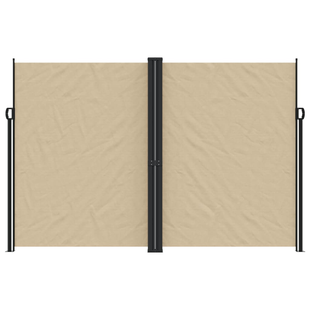 Auvent latéral rétractable beige 220x1200 cm