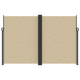 Auvent latéral rétractable beige 220x1200 cm