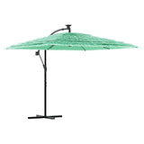 Parasol de jardin avec mât en acier vert 246x246x230 cm