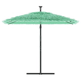 Parasol de jardin avec mât en acier vert 246x246x230 cm