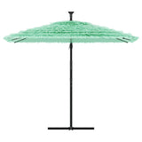 Parasol de jardin avec mât en acier vert 269x269x235 cm