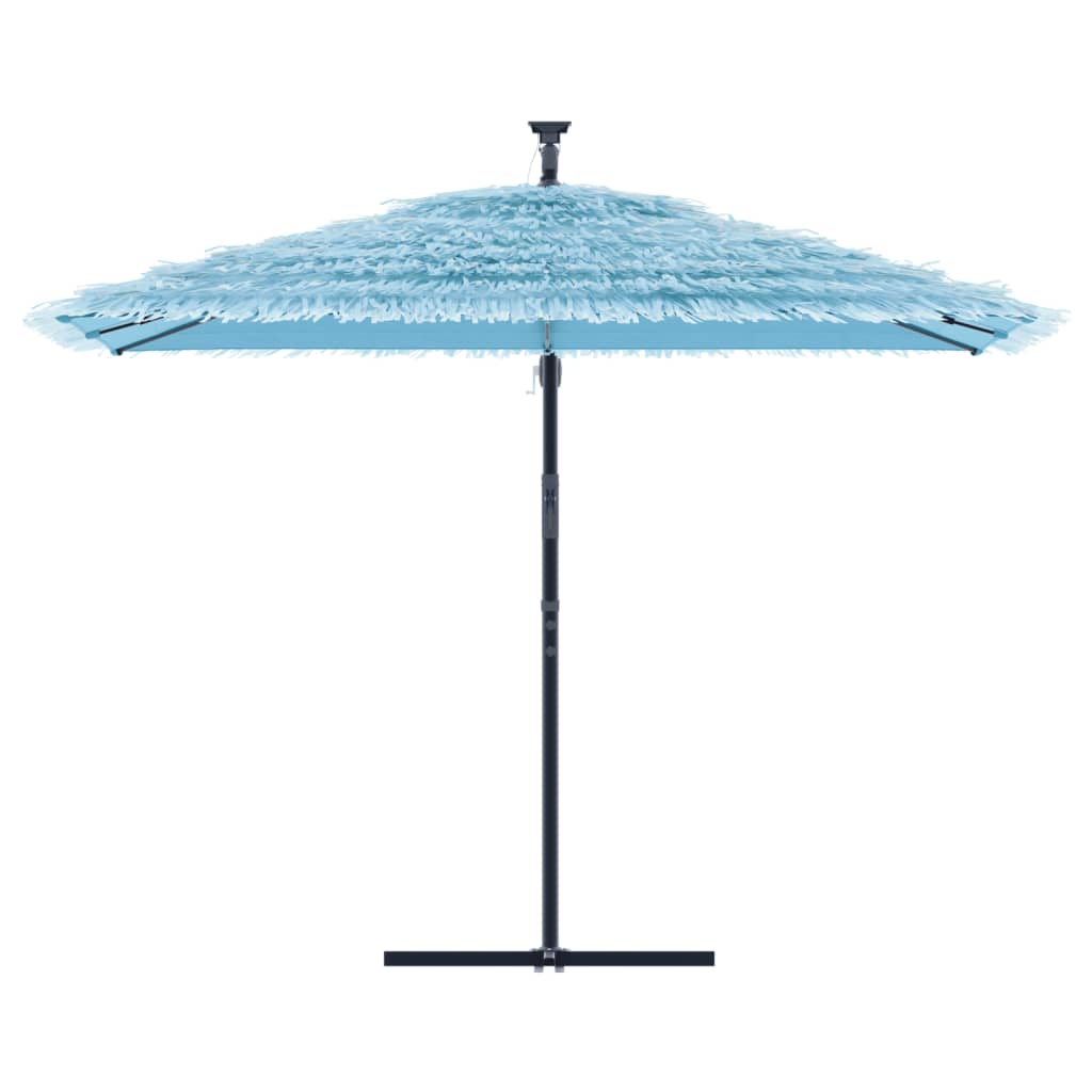 Parasol de jardin avec mât en acier bleu 290x290x238 cm