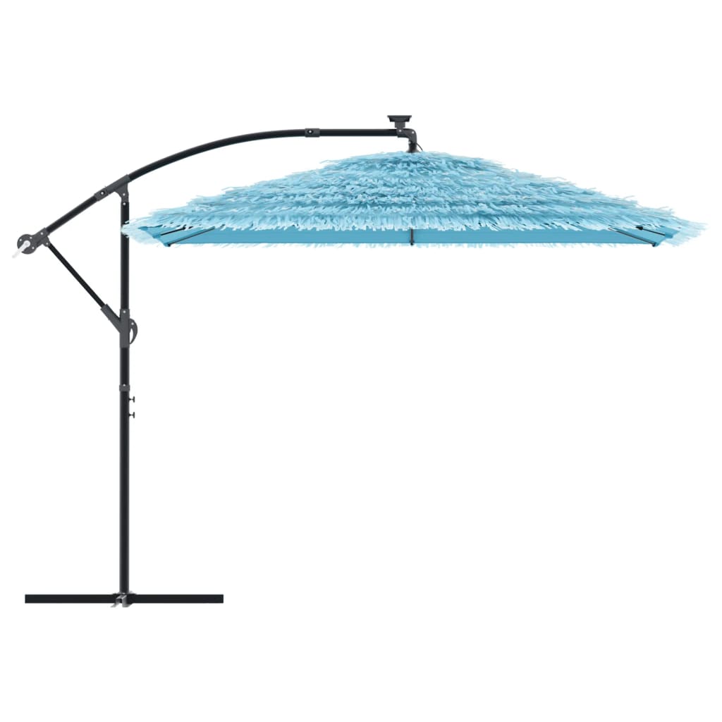 Parasol de jardin avec mât en acier bleu 290x290x238 cm