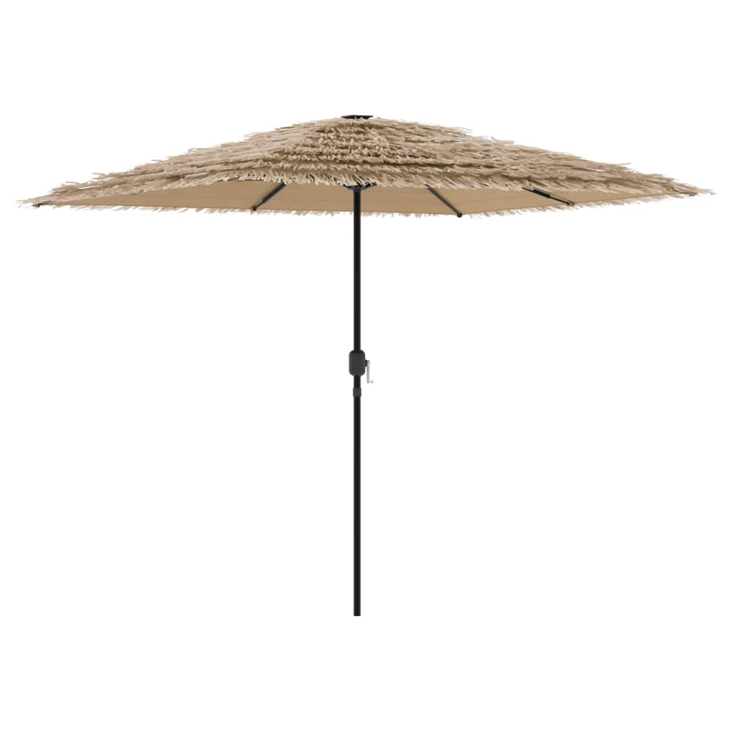 Parasol de jardin avec mât en acier marron 248x248x248 cm