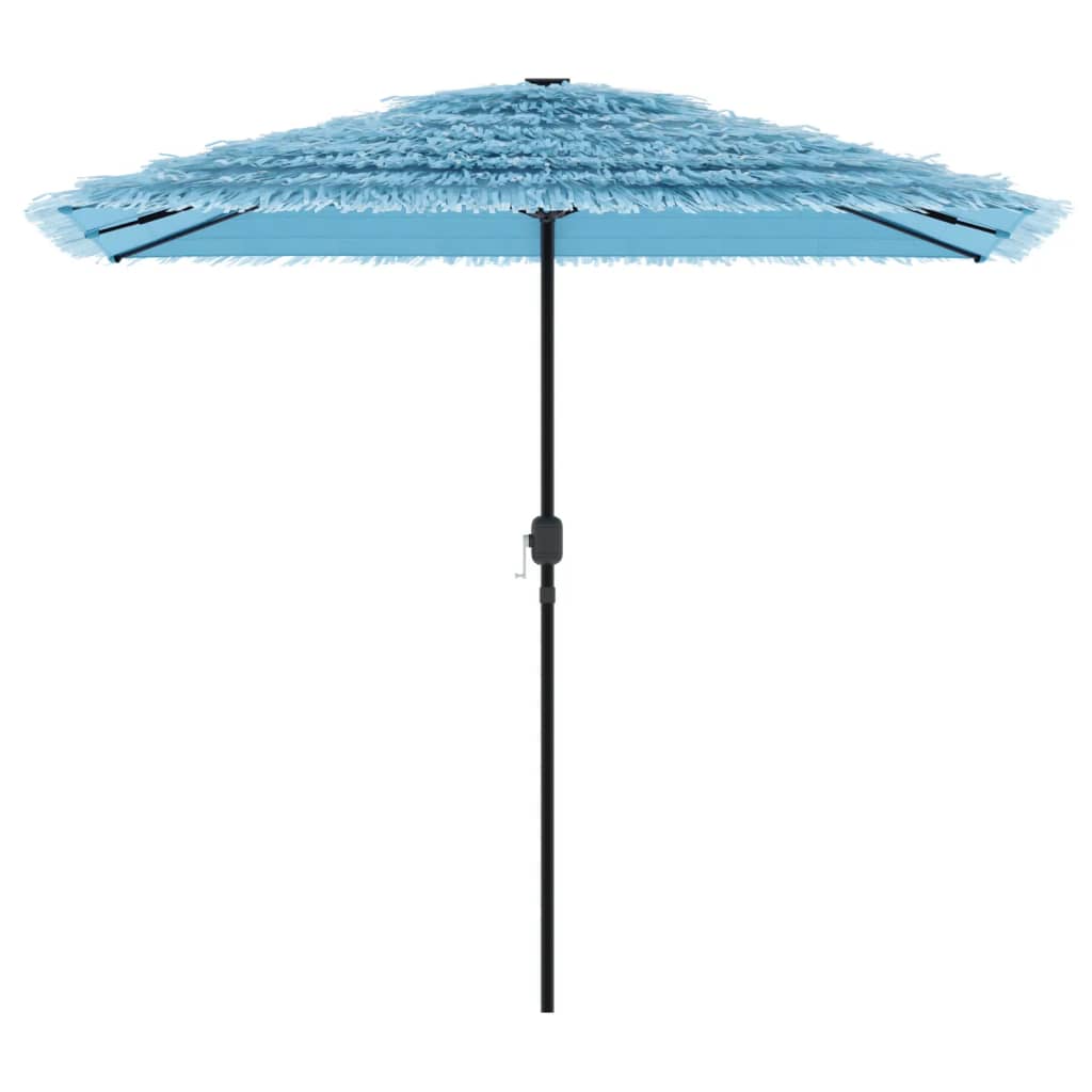 Parasol de jardin avec mât en acier bleu 248x248x248 cm