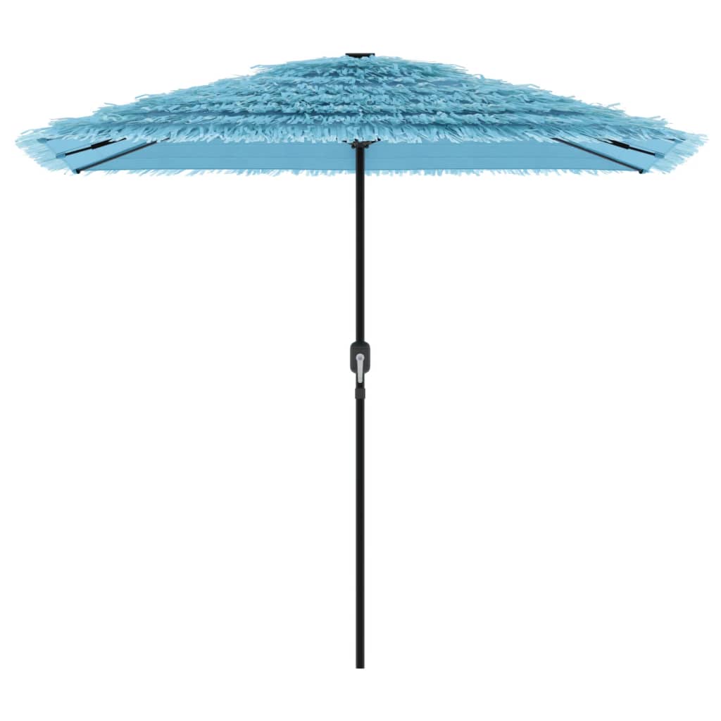 Parasol de jardin avec mât en acier bleu 248x248x248 cm