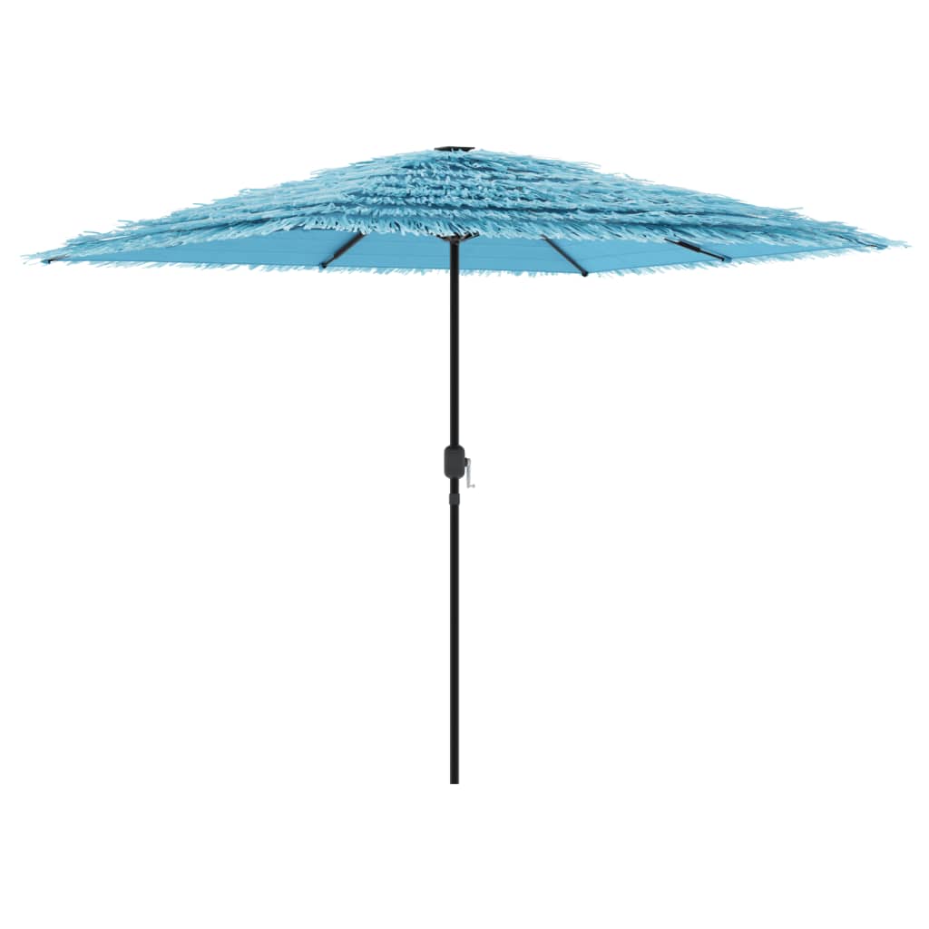 Parasol de jardin avec mât en acier bleu 248x248x248 cm