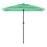 Parasol de jardin avec mât en acier vert 248x248x248 cm