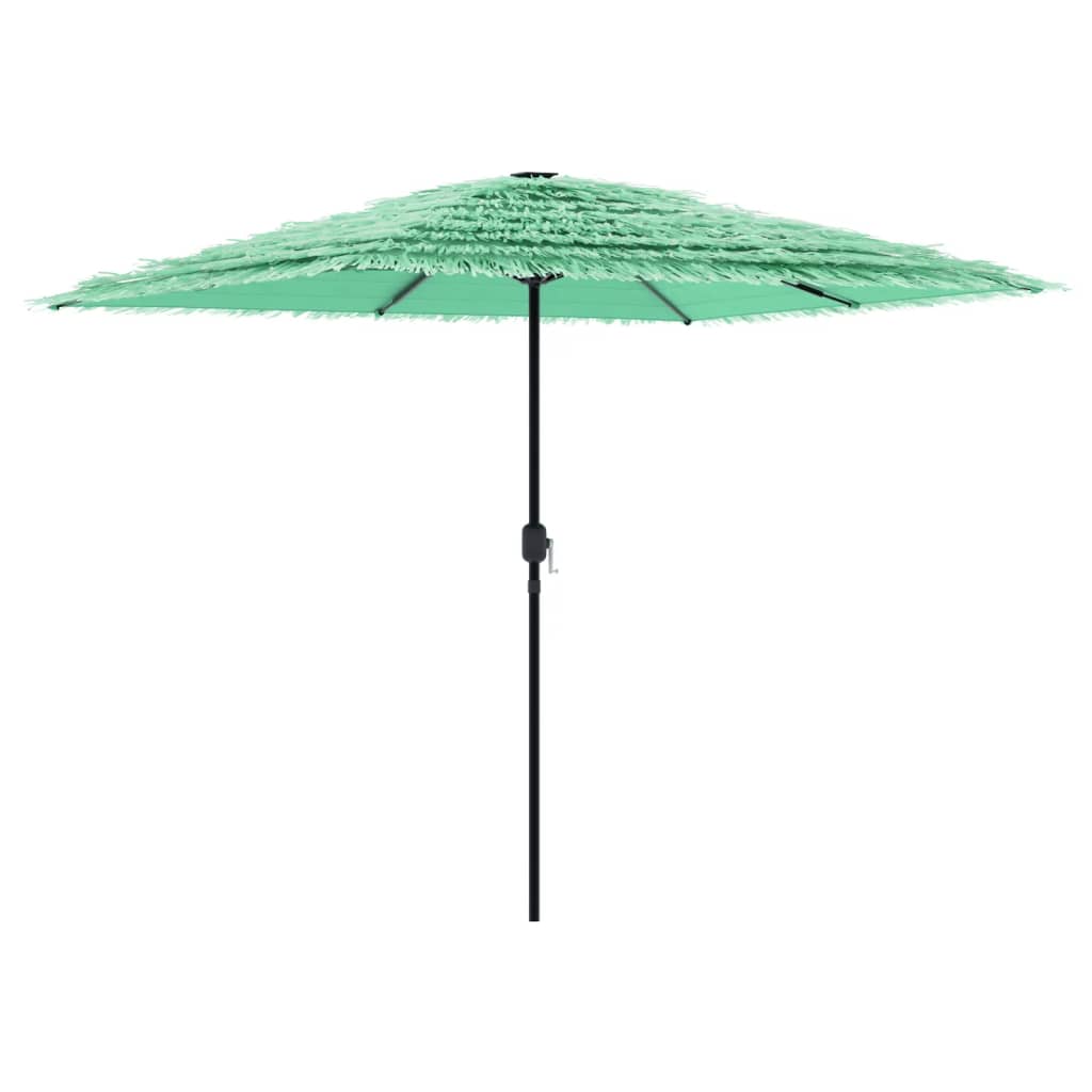 Parasol de jardin avec mât en acier vert 248x248x248 cm