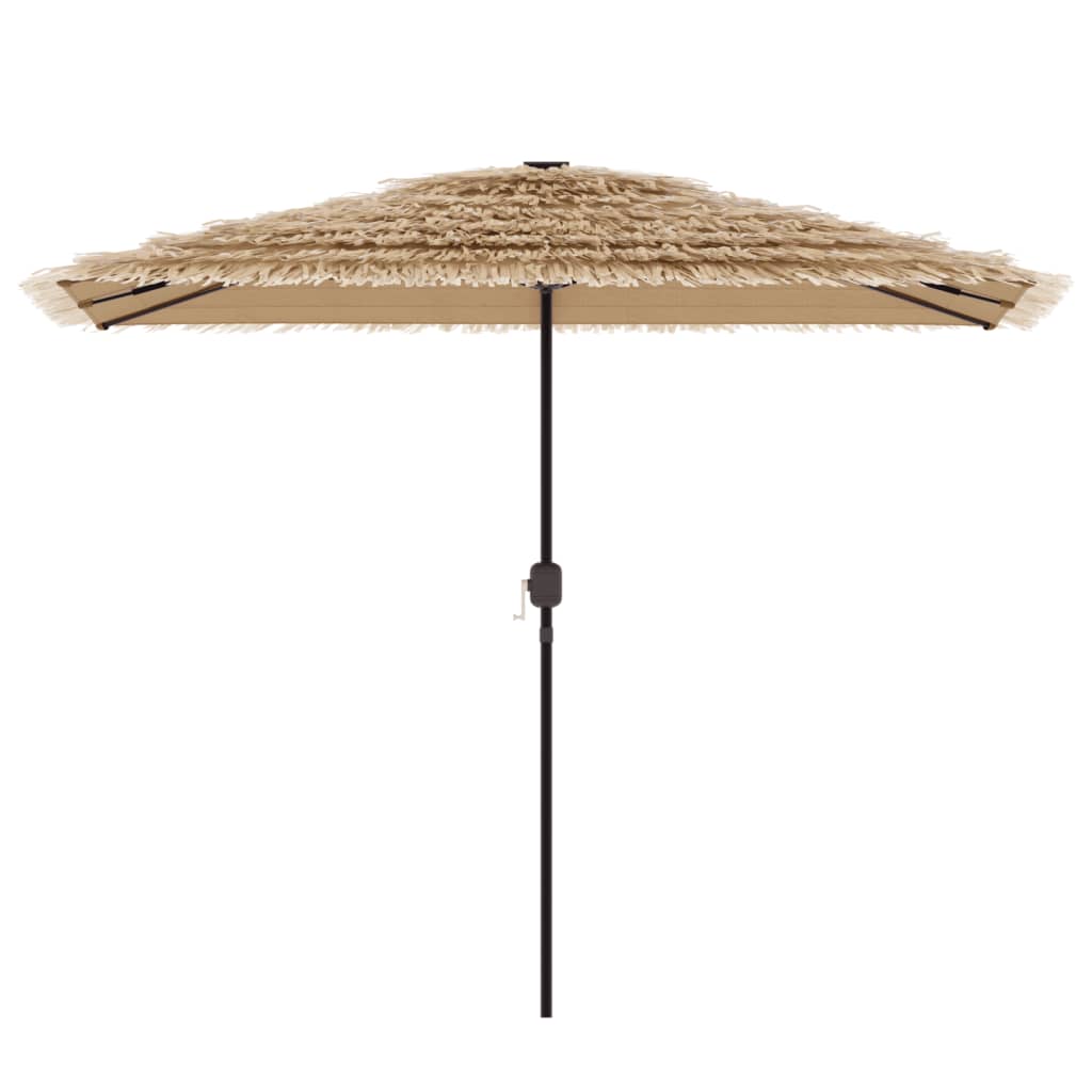 Parasol de jardin avec mât en acier marron 300x200x250 cm