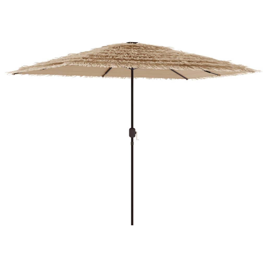 Parasol de jardin avec mât en acier marron 300x200x250 cm