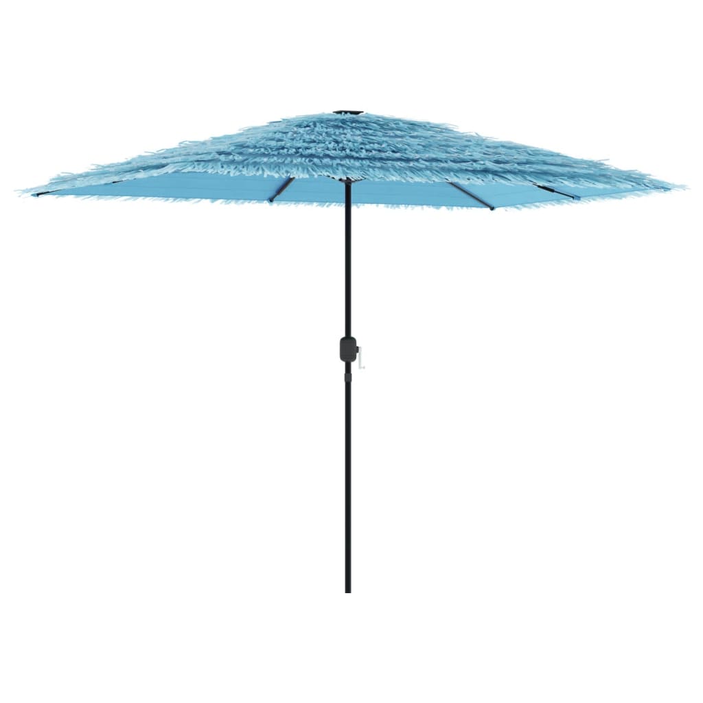 Parasol de jardin avec mât en acier bleu 300x200x250 cm