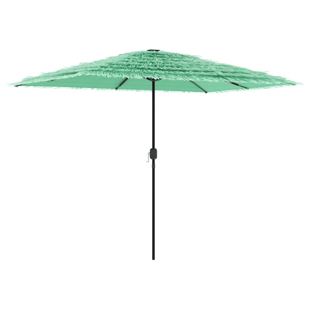 Parasol de jardin avec mât en acier vert 300x200x250 cm