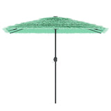 Parasol de jardin avec mât en acier vert 300x200x250 cm