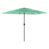 Parasol de jardin avec mât en acier vert 300x200x250 cm