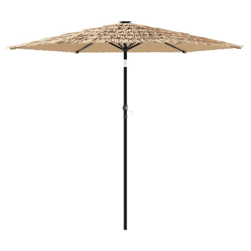 Parasol de jardin avec mât en acier marron 268x268x226 cm