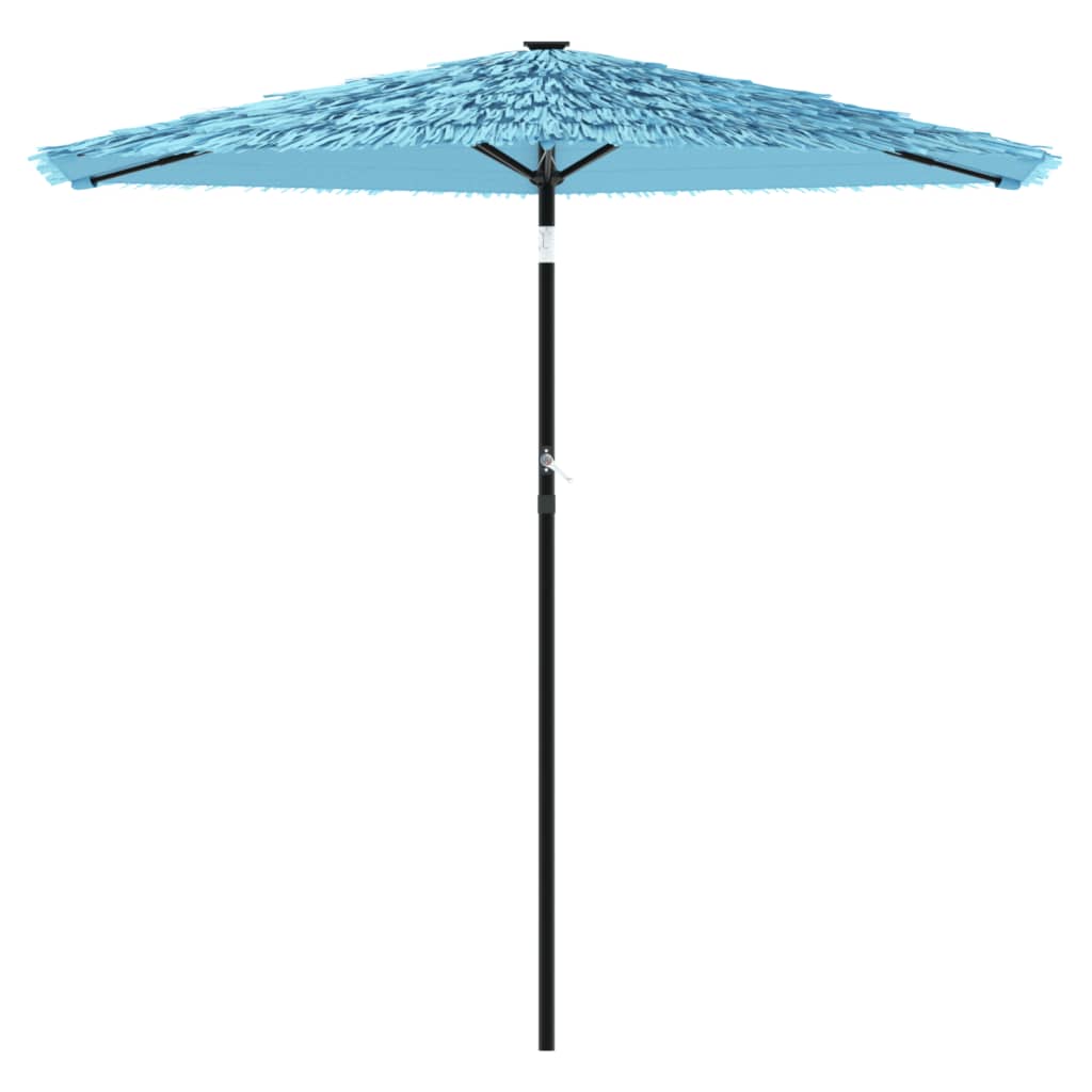 Parasol de jardin avec mât en acier bleu 268x268x226 cm