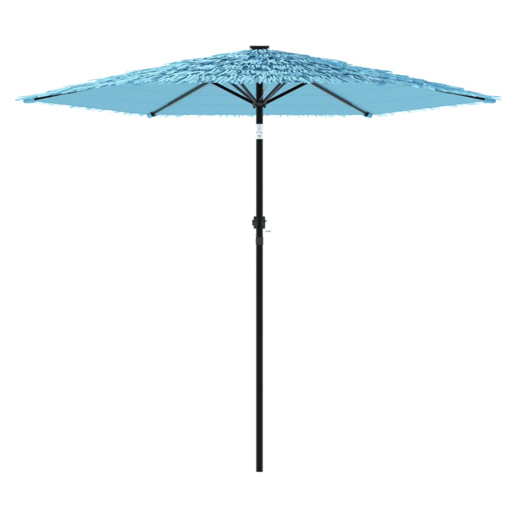 Parasol de jardin avec mât en acier bleu 268x268x226 cm