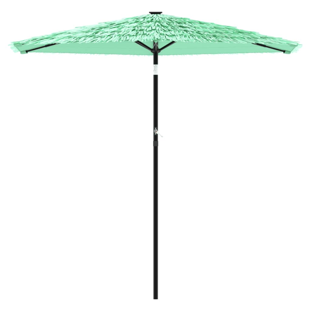 Parasol de jardin avec mât en acier vert 268x268x226 cm