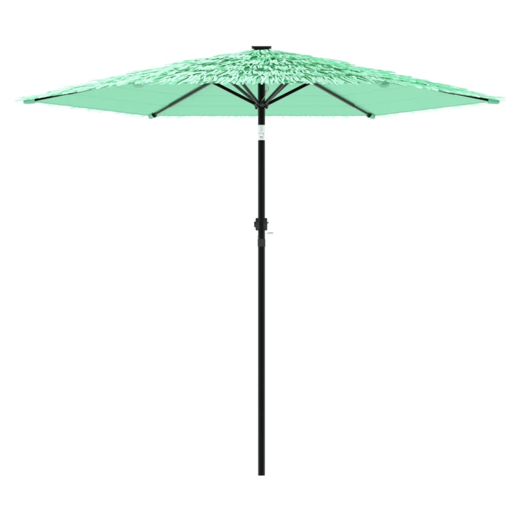 Parasol de jardin avec mât en acier vert 268x268x226 cm