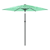 Parasol de jardin avec mât en acier vert 268x268x226 cm