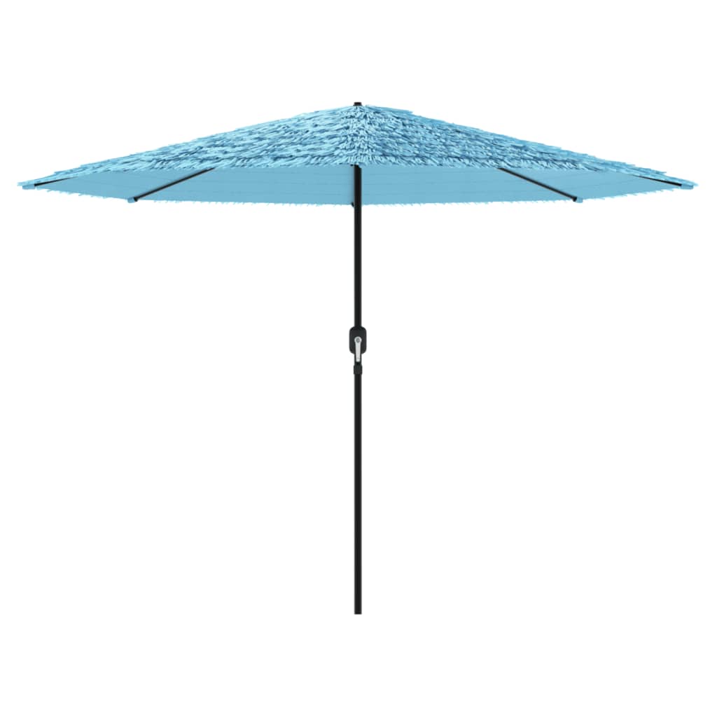 Parasol de jardin avec mât en acier bleu 324x324x247 cm