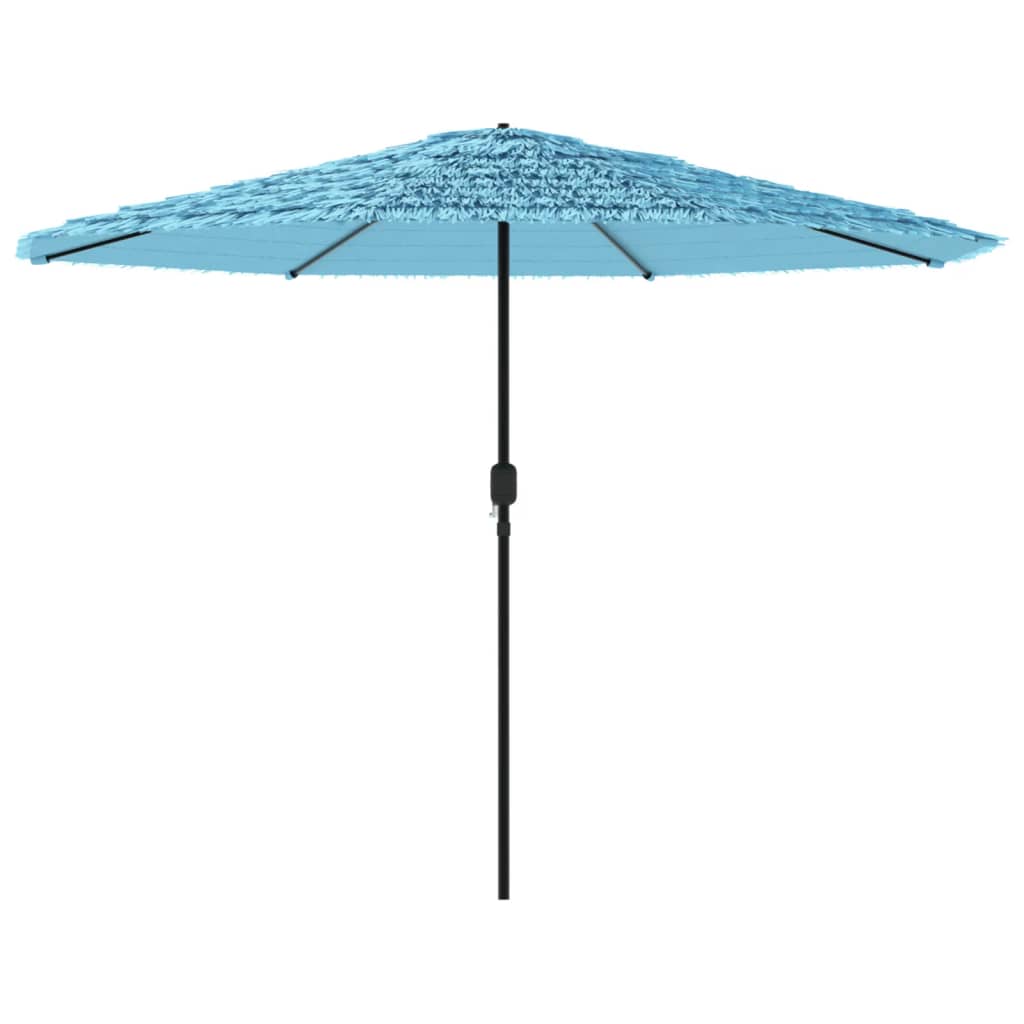 Parasol de jardin avec mât en acier bleu 324x324x247 cm