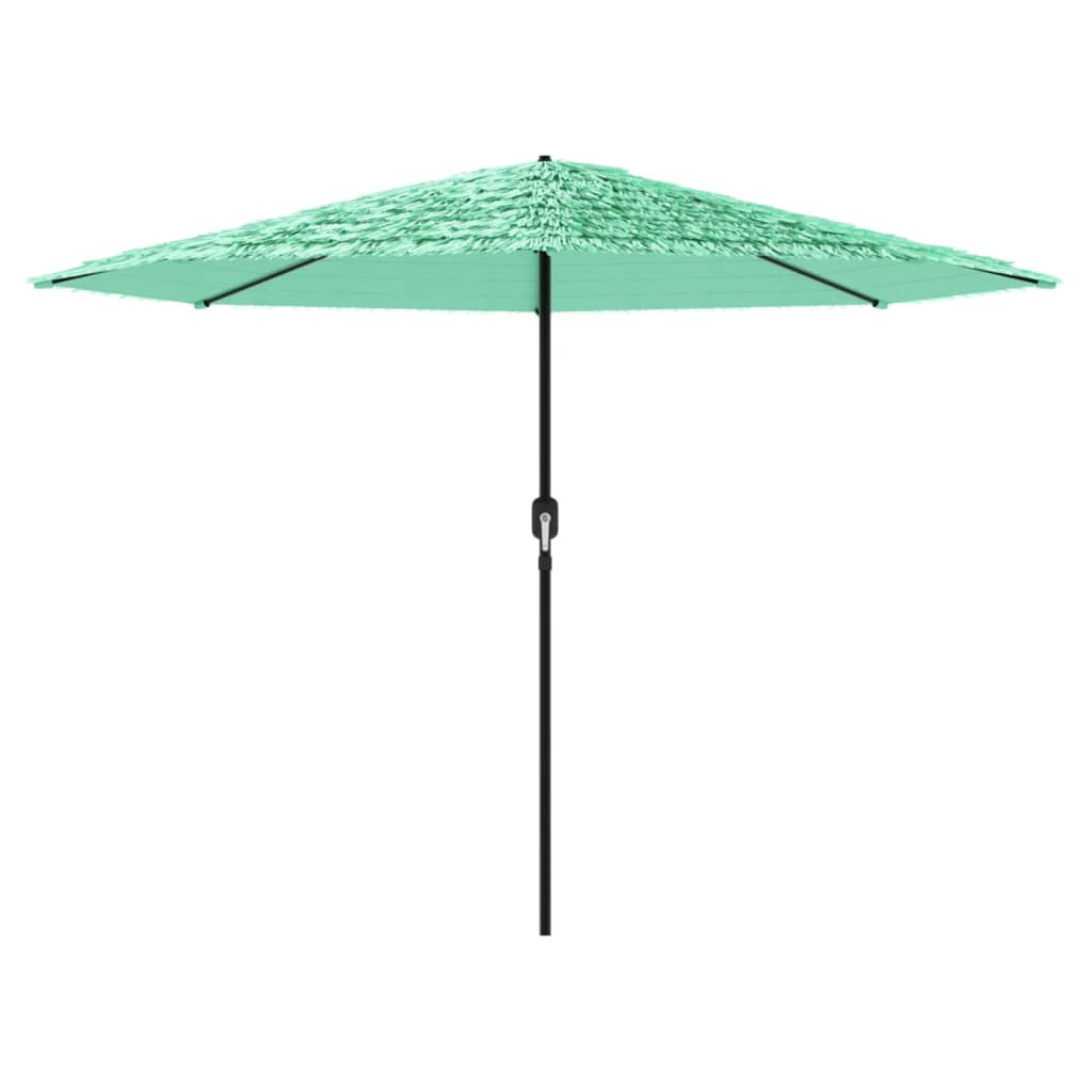 Parasol de jardin avec mât en acier vert 388x388x248 cm