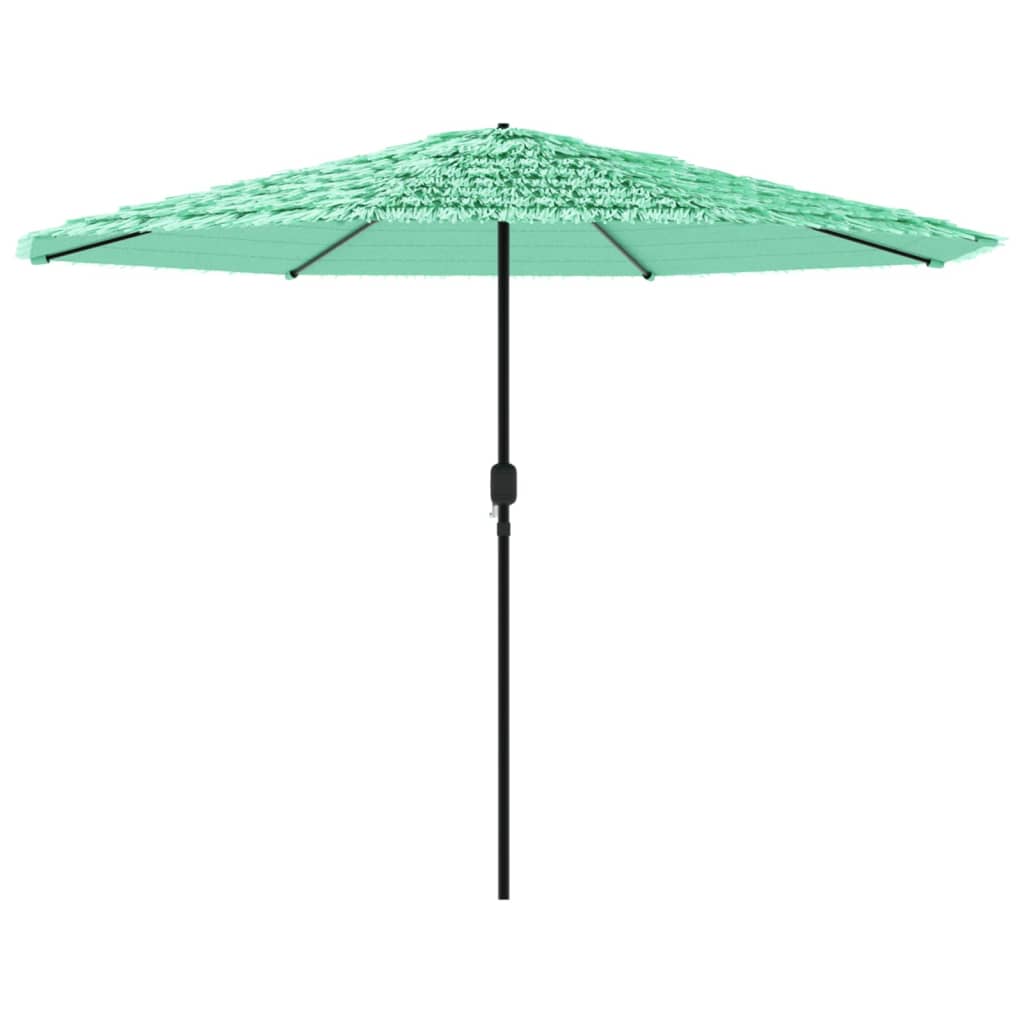 Parasol de jardin avec mât en acier vert 388x388x248 cm