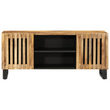 Meuble TV 105x34x46 cm bois massif de manguier brut