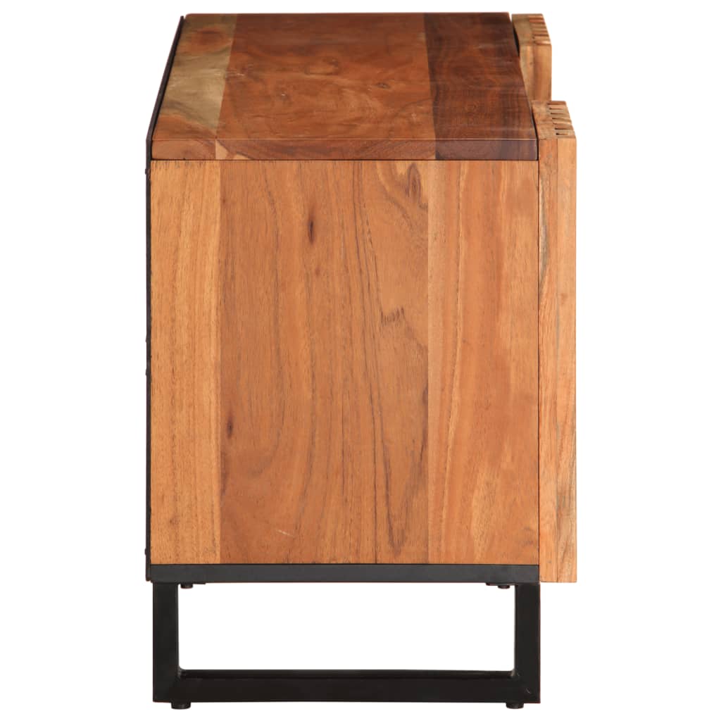 Meuble TV 105x34x46 cm bois d'acacia massif