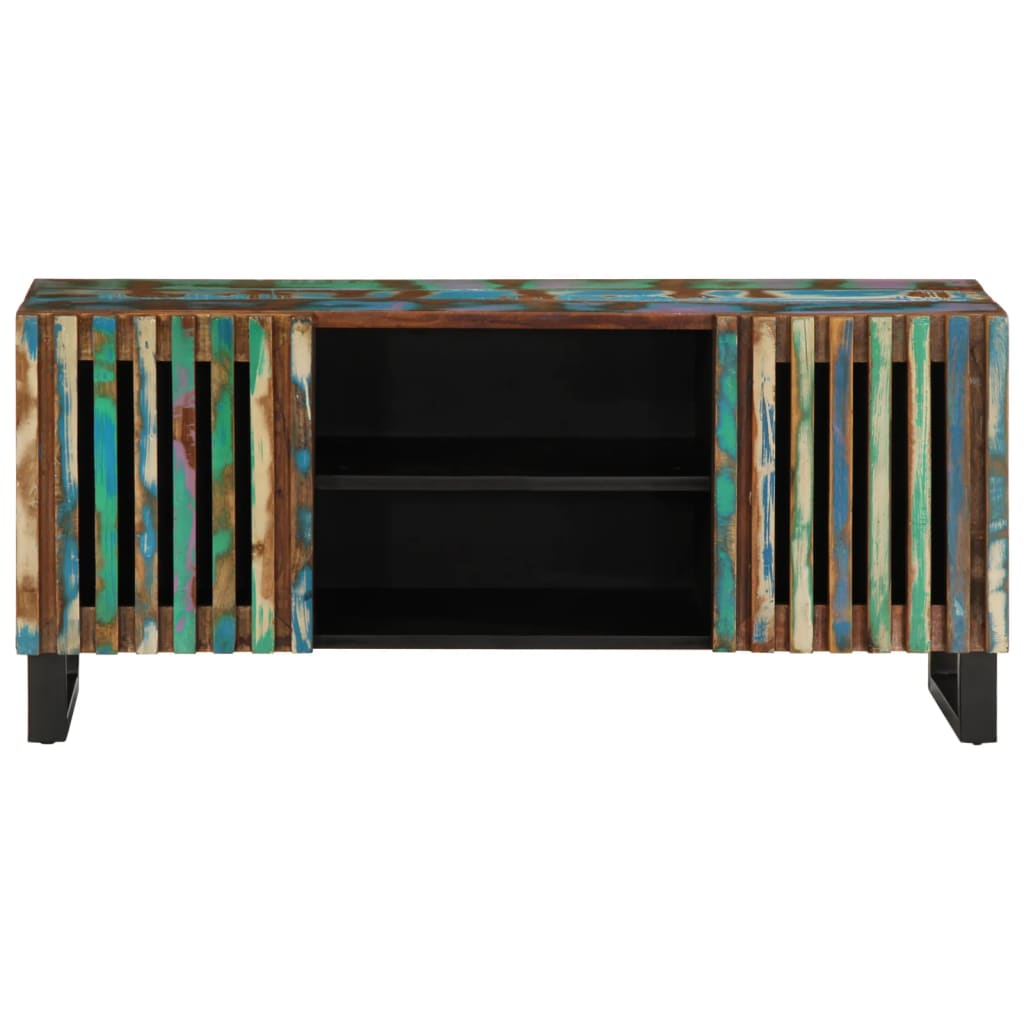 Meuble TV 105x34x46 cm bois d'acacia massif