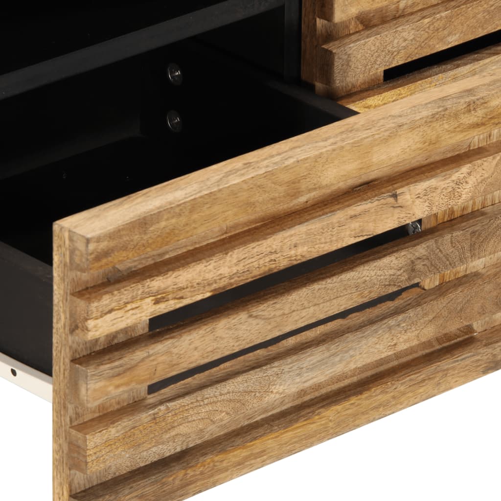 TV-Schrank 70x34x46 cm, massives rohes Mangoholz