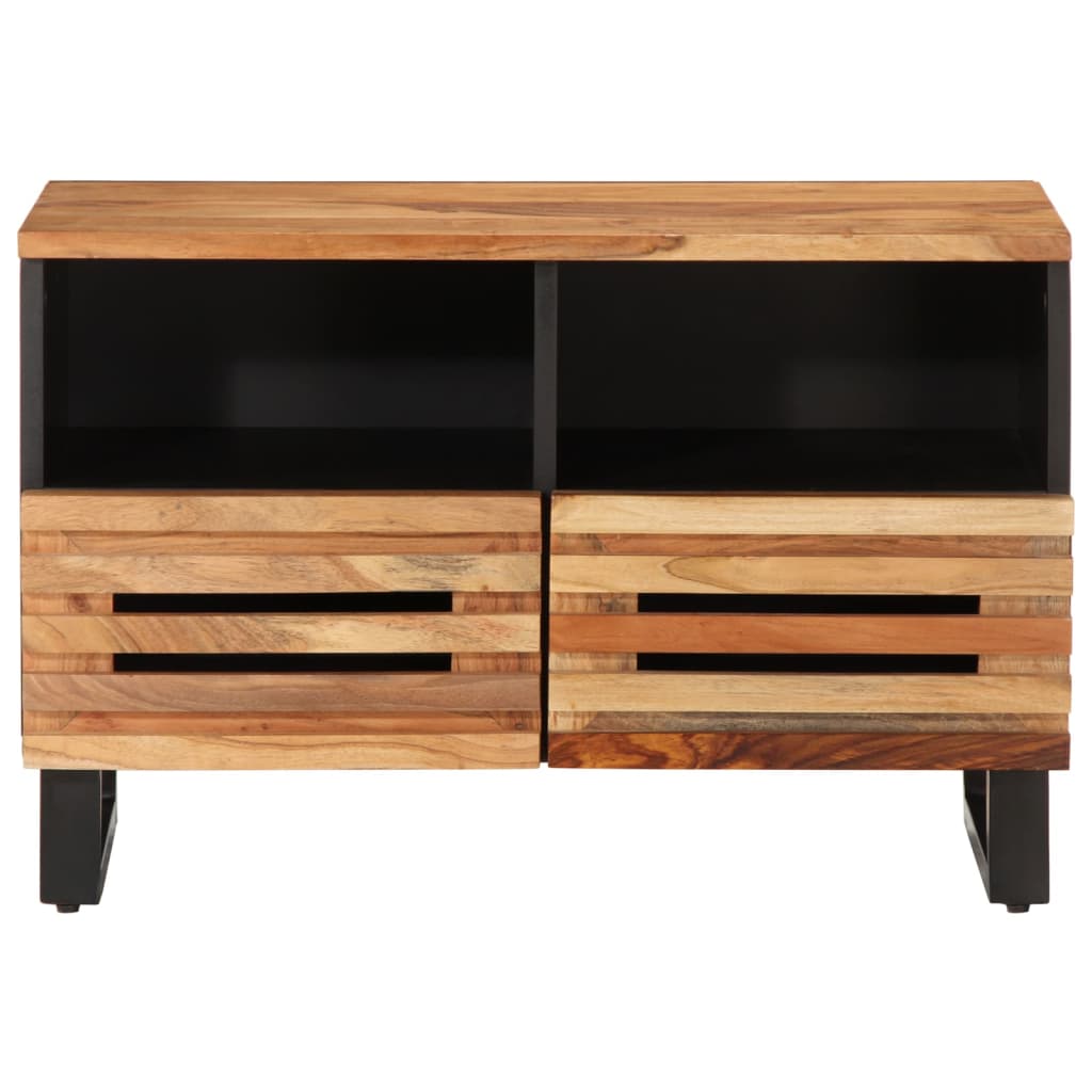 Meuble TV 70x34x46 cm bois d'acacia massif