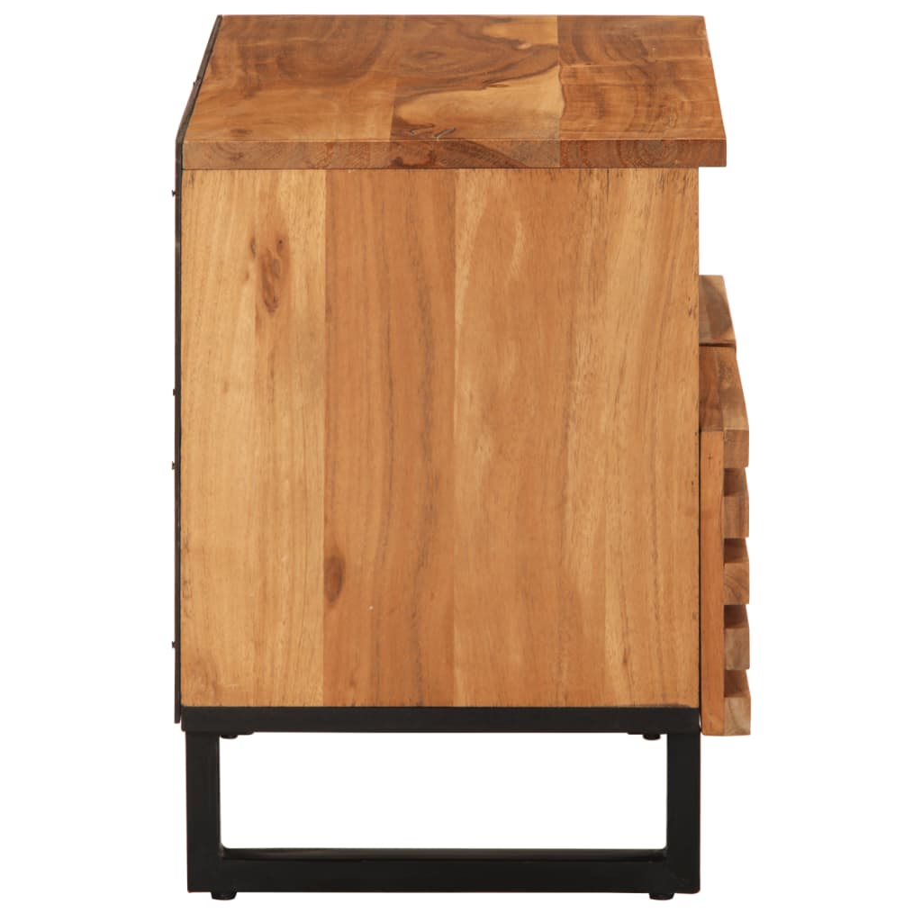 Meuble TV 70x34x46 cm bois d'acacia massif