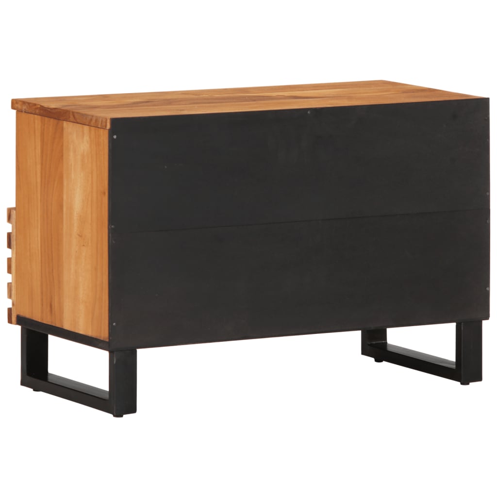 Meuble TV 70x34x46 cm bois d'acacia massif