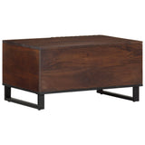 Table basse marron 80x51x40 cm bois de massif manguier