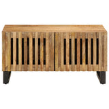 Table basse 80x51x40 cm bois de manguier massif brut