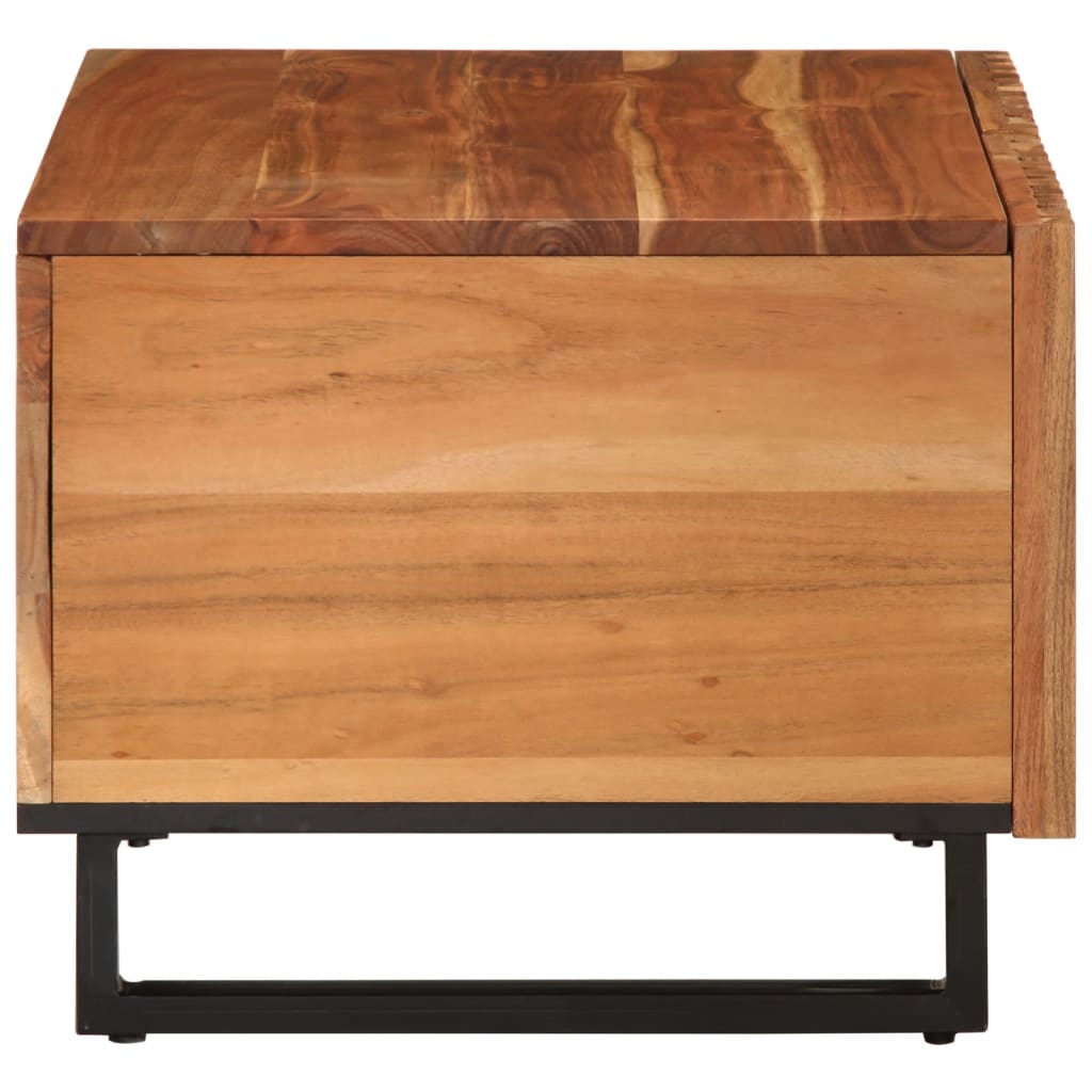 Table basse 80x51x40 cm bois massif d'acacia