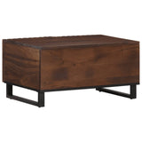 Table basse marron 80x51x40 cm bois de massif manguier