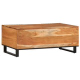 Table basse 100x55x40 cm bois massif d'acacia